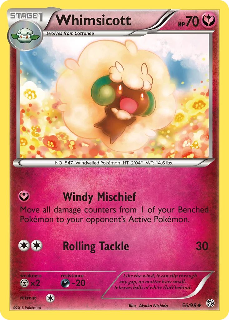 Whimsicott Pokemon card