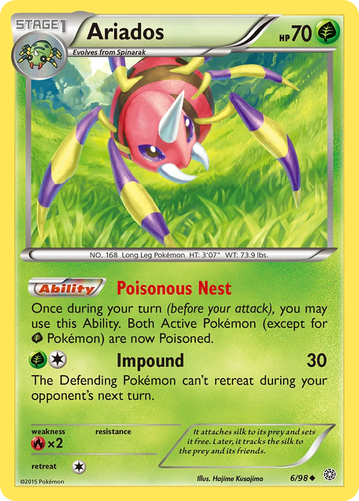 Ariados Pokemon card