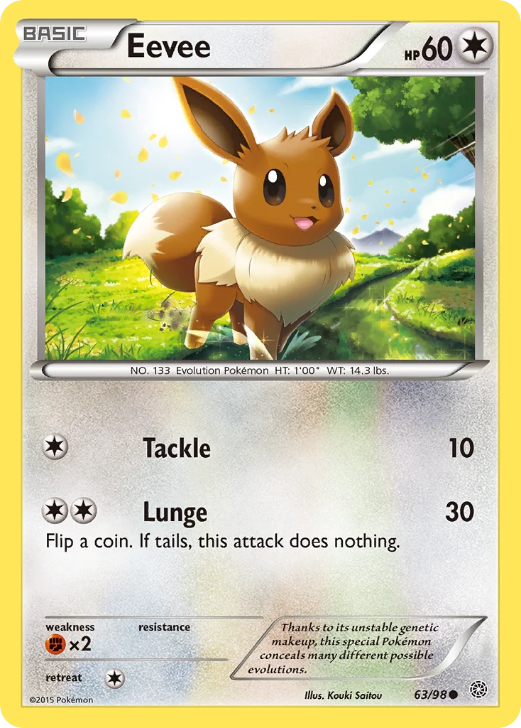 Eevee Pokemon card
