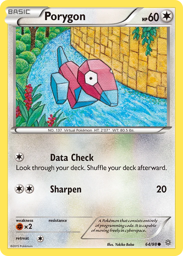 Porygon Pokemon card