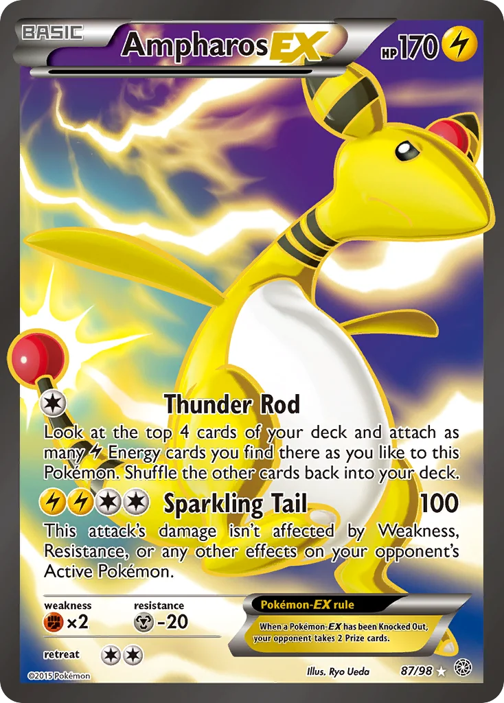 Ampharos-EX Pokemon card