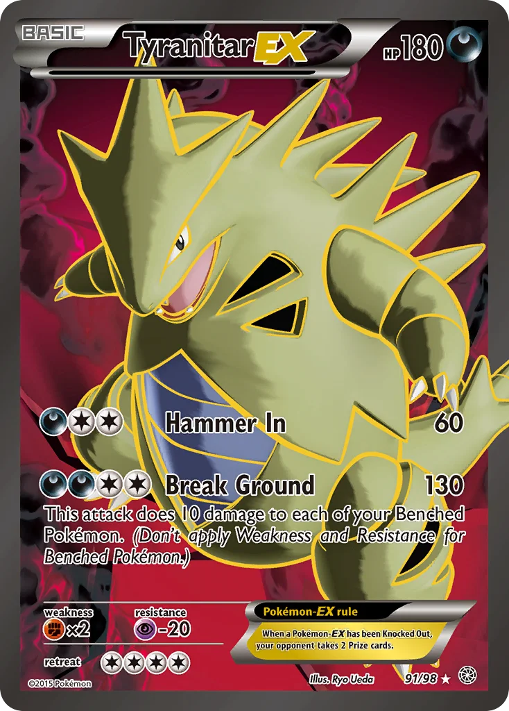 Tyranitar-EX Pokemon card