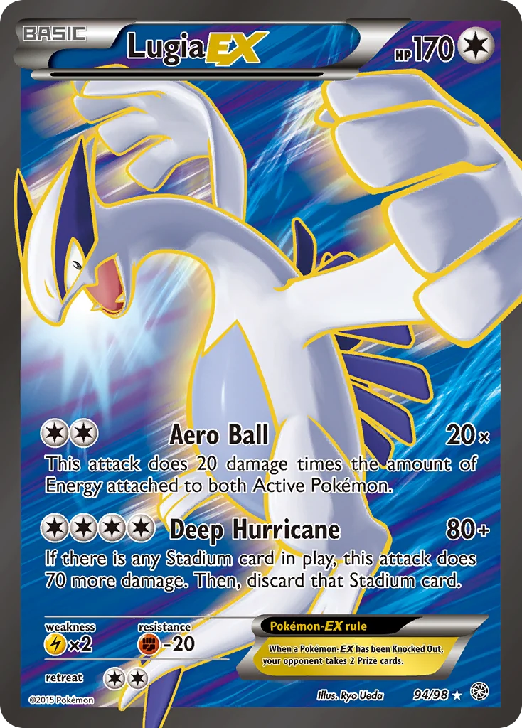 Lugia-EX Pokemon card