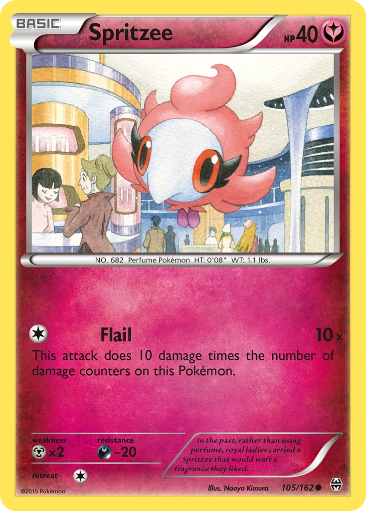 Spritzee Pokemon card