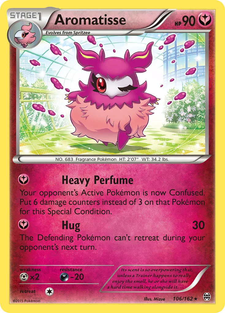 Aromatisse Pokemon card