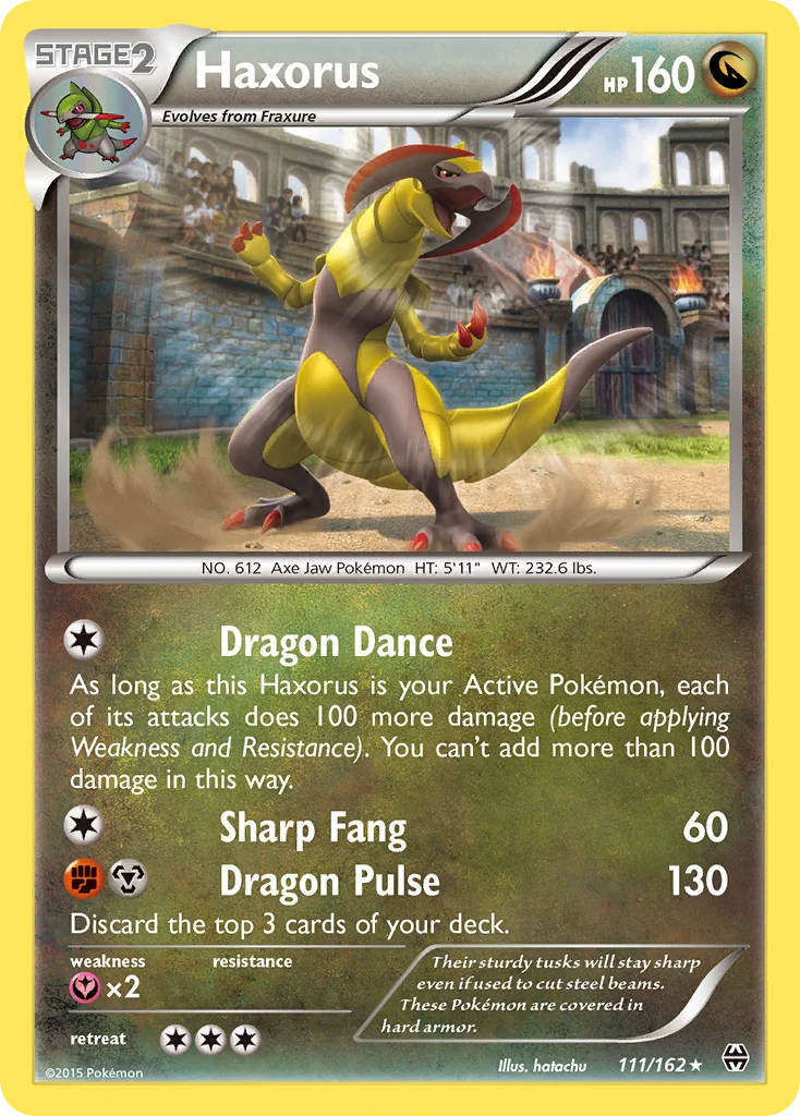 Haxorus Pokemon card