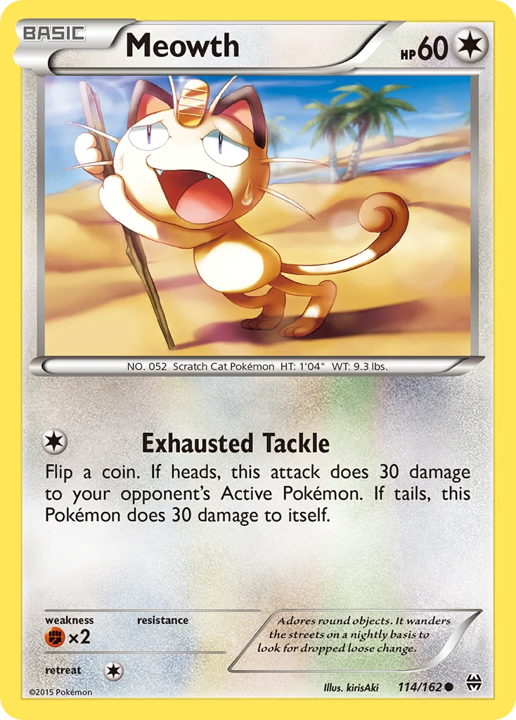Meowth Pokemon card