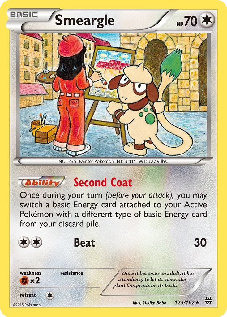 Smeargle Pokemon card