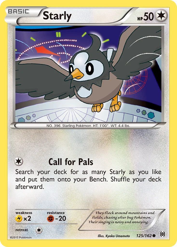 Starly Pokemon card