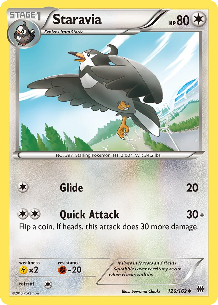 Staravia Pokemon card