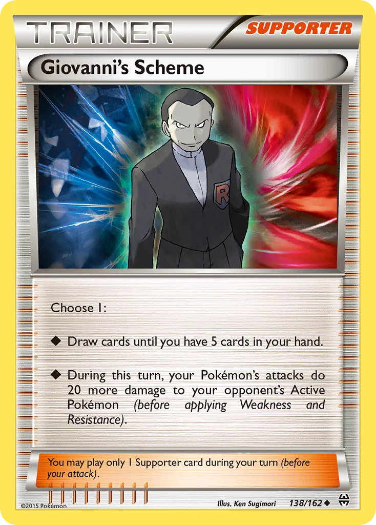 Giovanni's Scheme Pokemon card