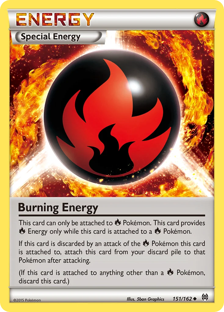 Burning Energy Pokemon card