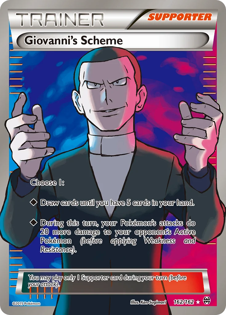 Giovanni's Scheme Pokemon card