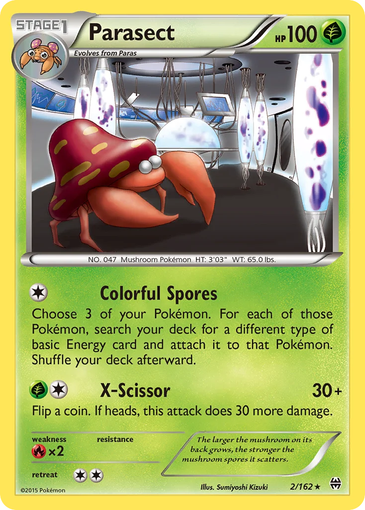 Parasect Pokemon card