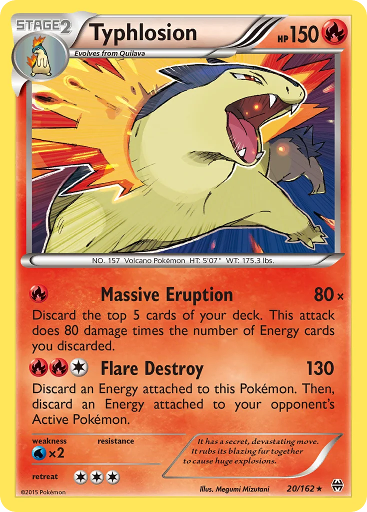 Typhlosion Pokemon card