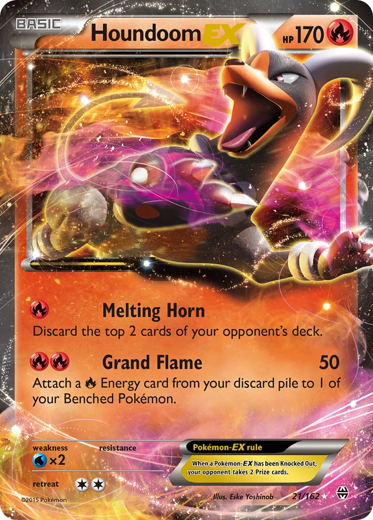 Houndoom-EX Pokemon card