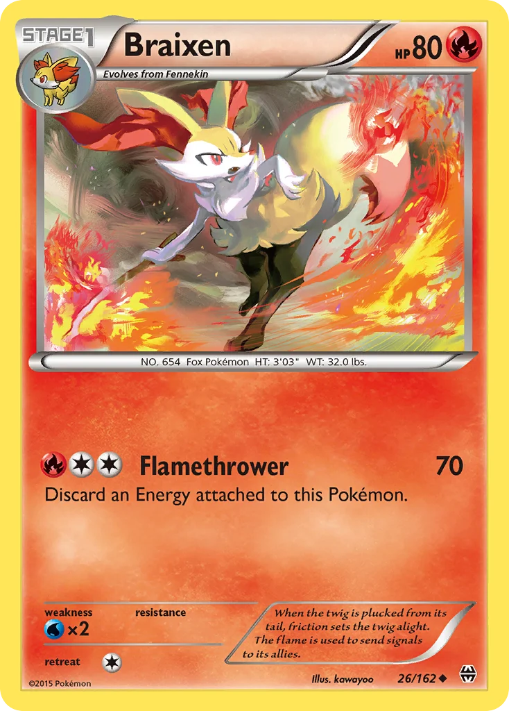Braixen Pokemon card