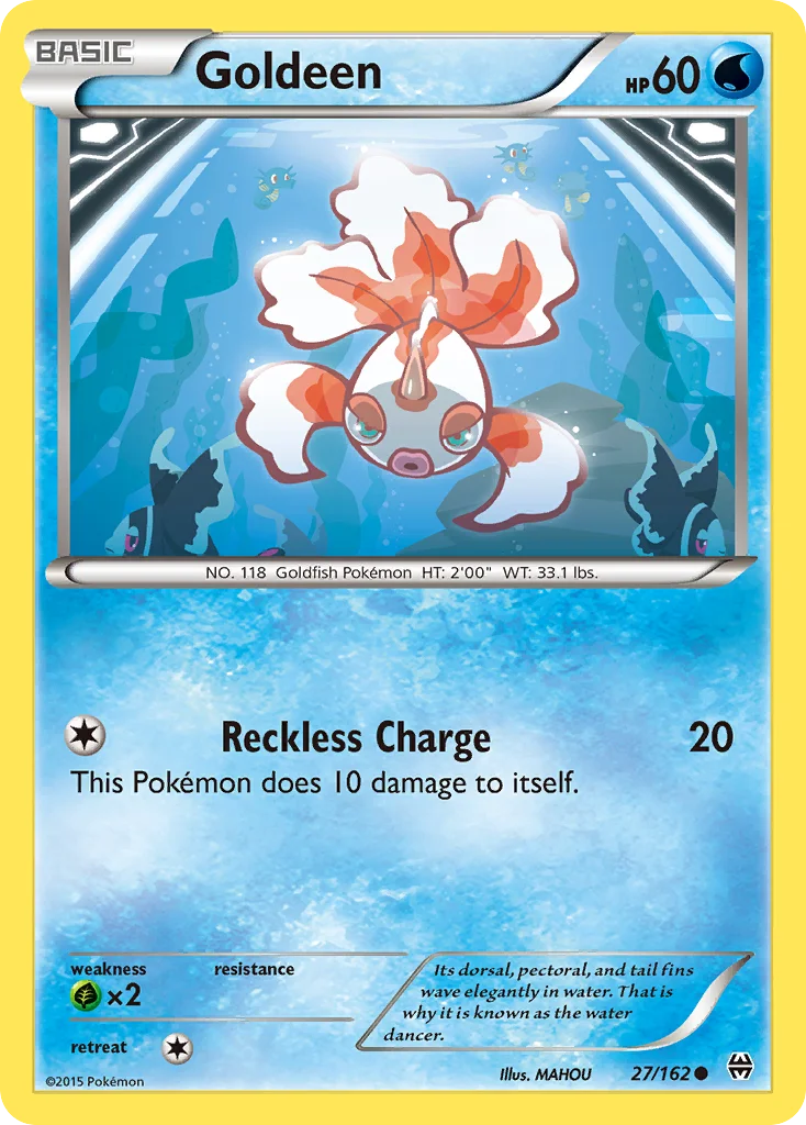 Goldeen Pokemon card