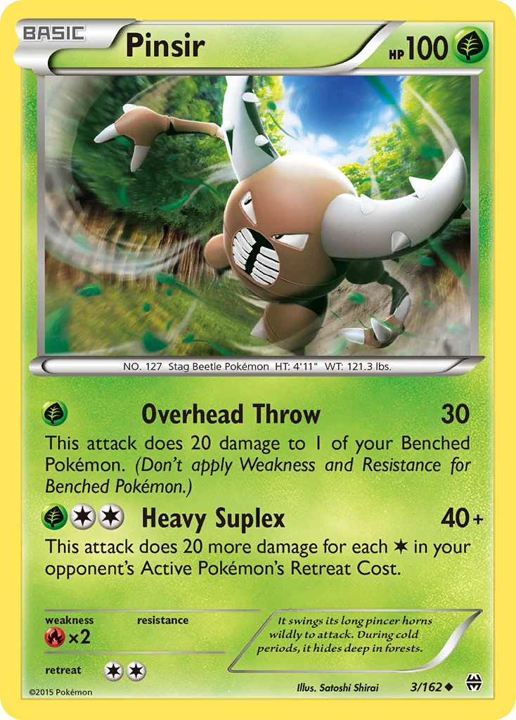 Pinsir Pokemon card