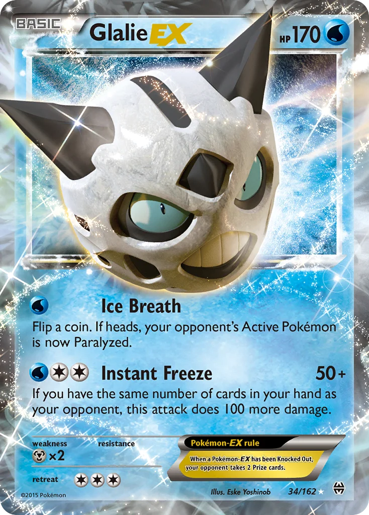 Glalie-EX Pokemon card
