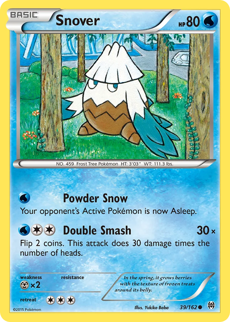 Snover Pokemon card