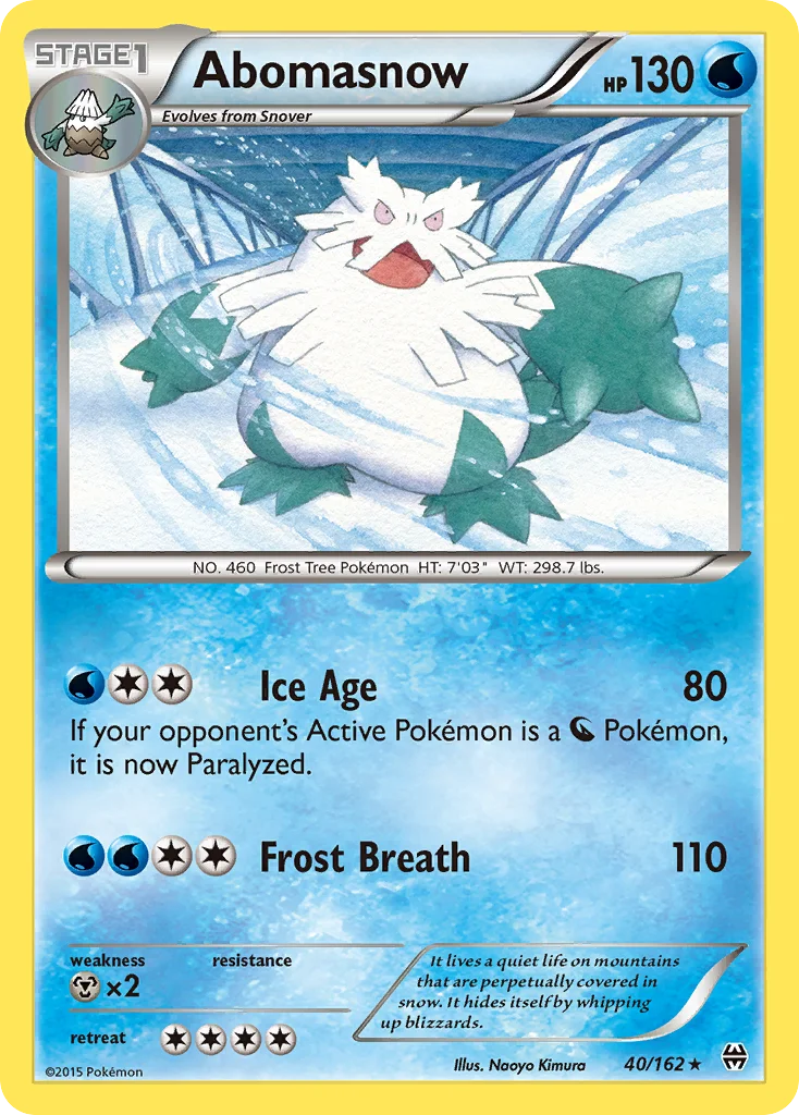 Abomasnow Pokemon card