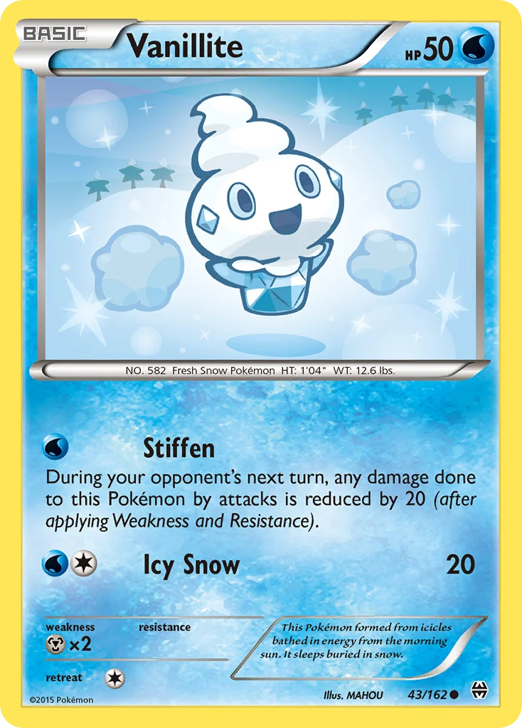 Vanillite Pokemon card