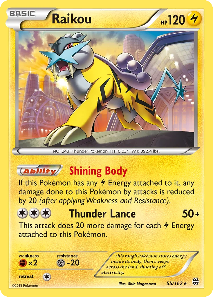Raikou Pokemon card
