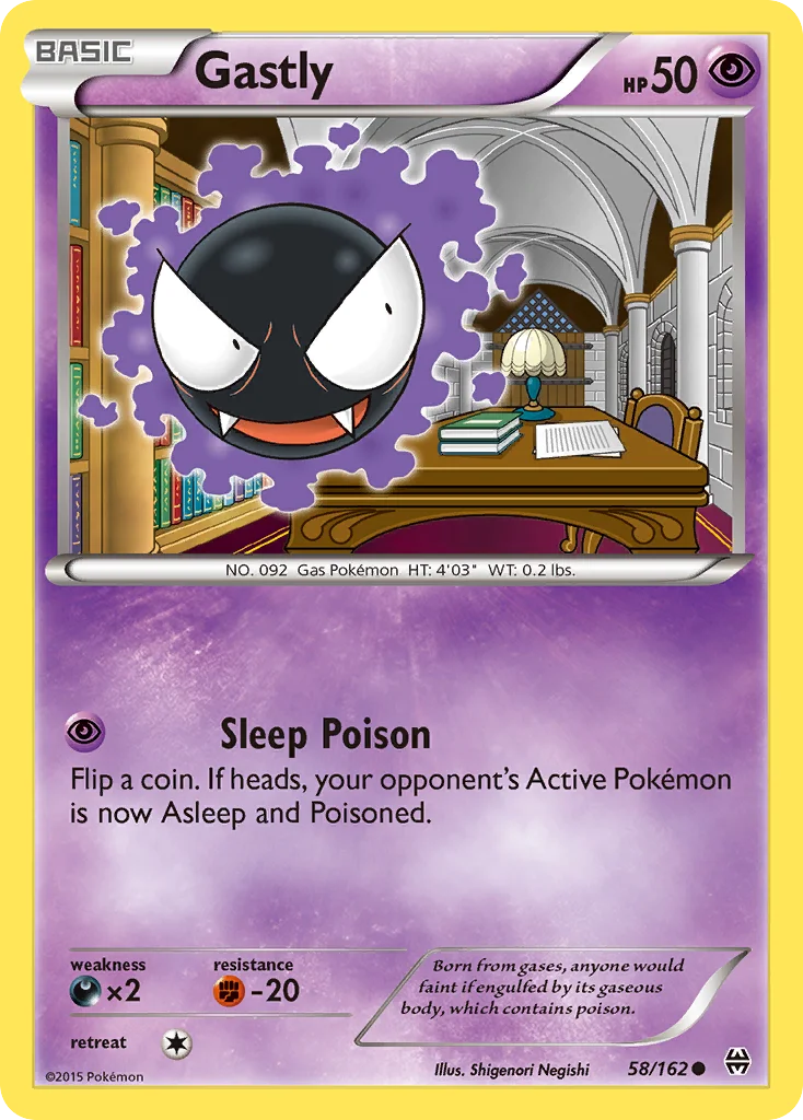 Gastly Pokemon card