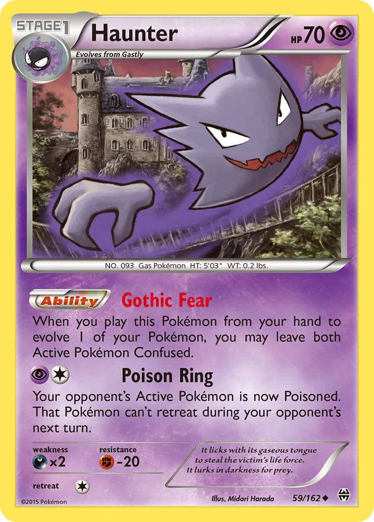 Haunter Pokemon card