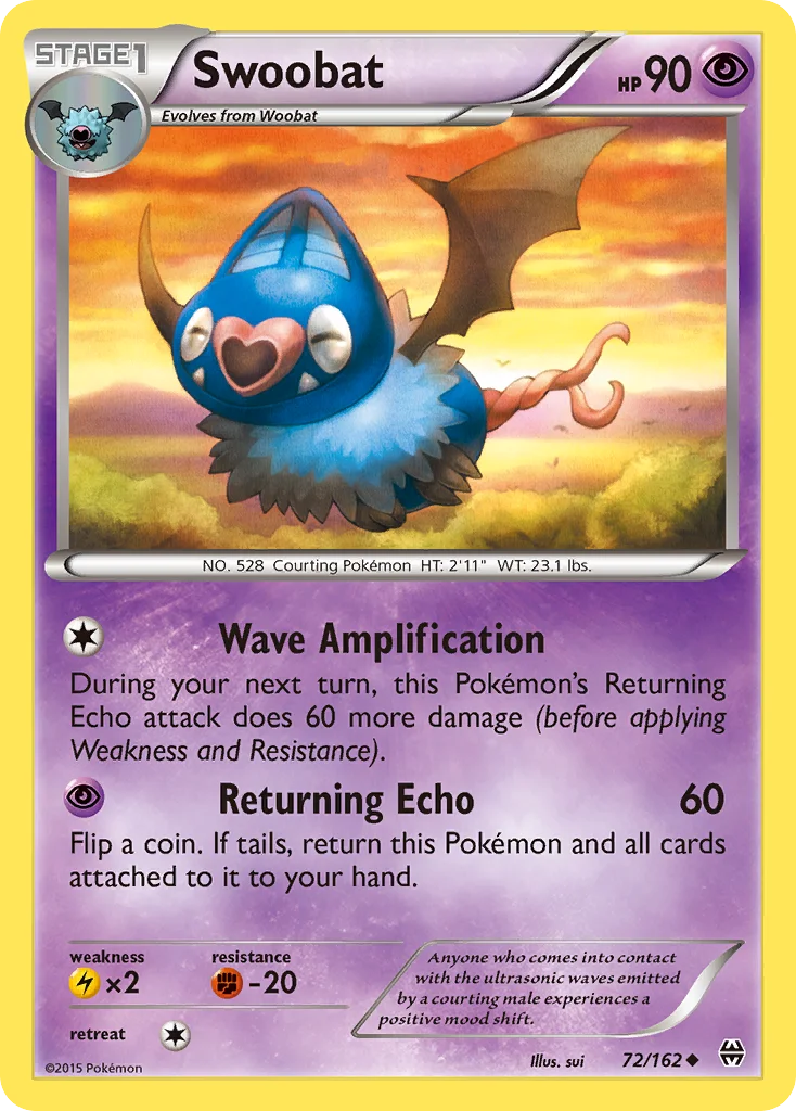Swoobat Pokemon card