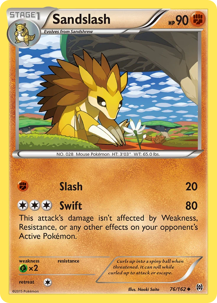 Sandslash Pokemon card
