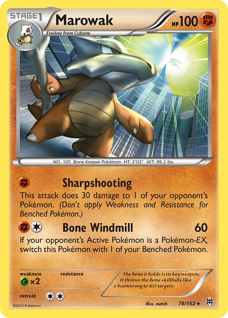 Marowak Pokemon card