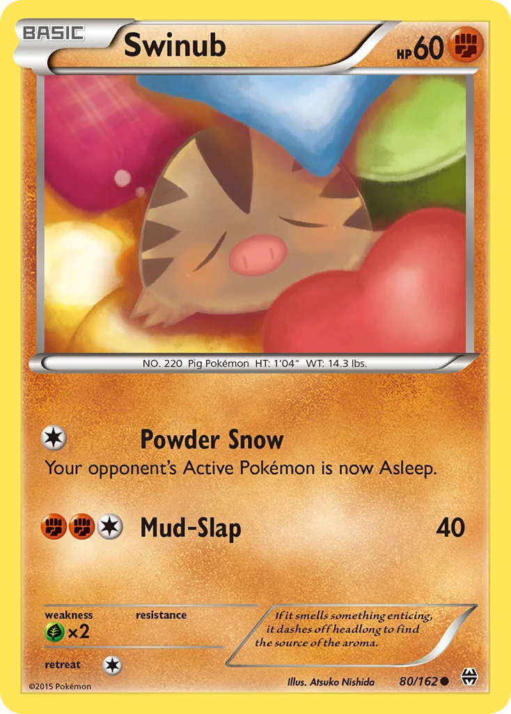 Swinub Pokemon card