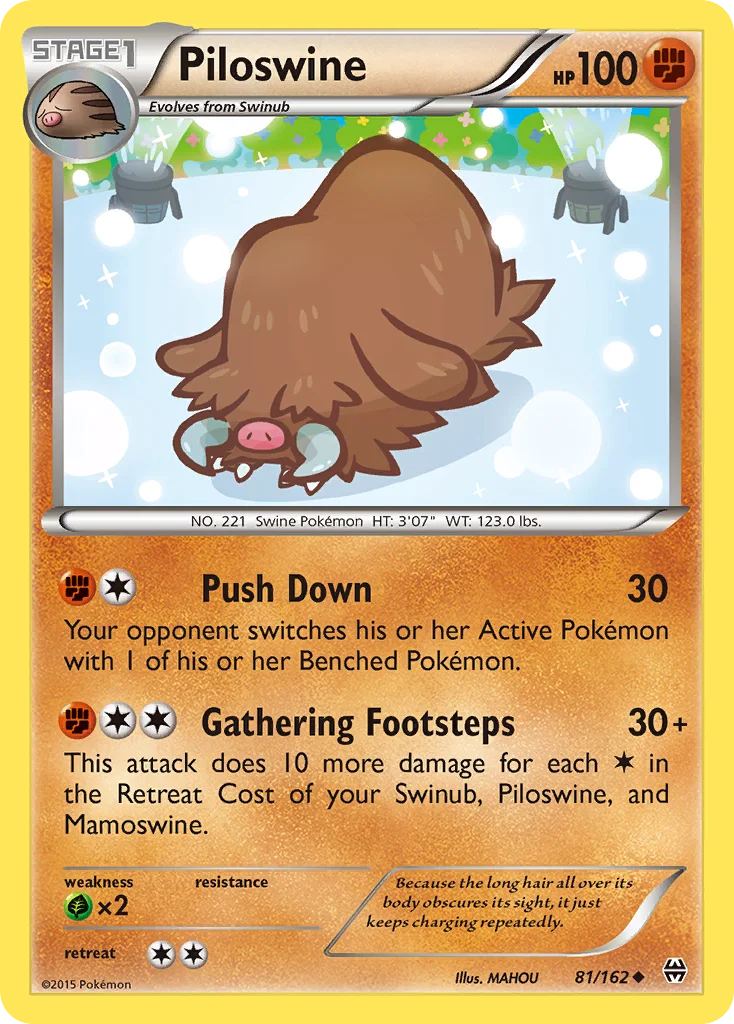 Piloswine Pokemon card