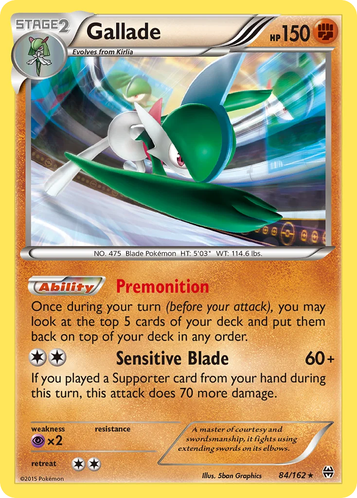 Gallade Pokemon card