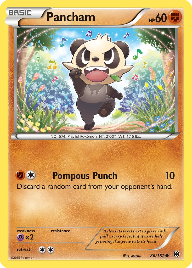 Pancham Pokemon card