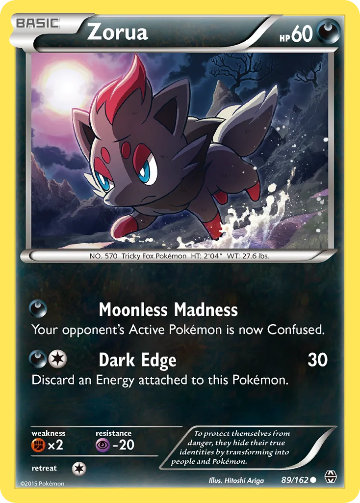 Zorua Pokemon card