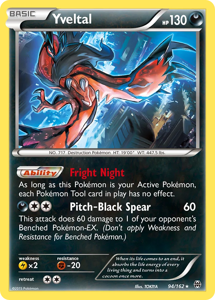 Yveltal Pokemon card