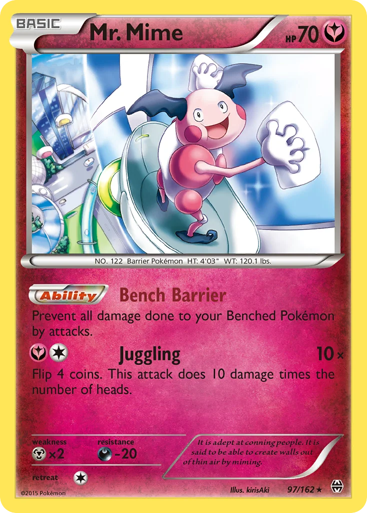 Mr. Mime Pokemon card