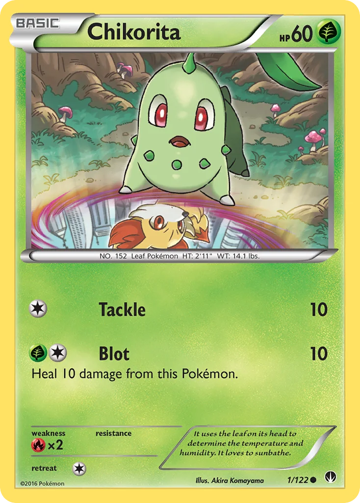 Chikorita Pokemon card