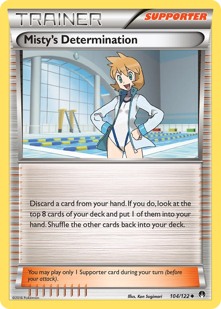 Misty's Determination Pokemon card