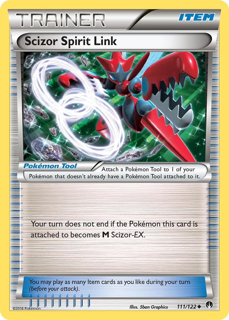 Scizor Spirit Link Pokemon card