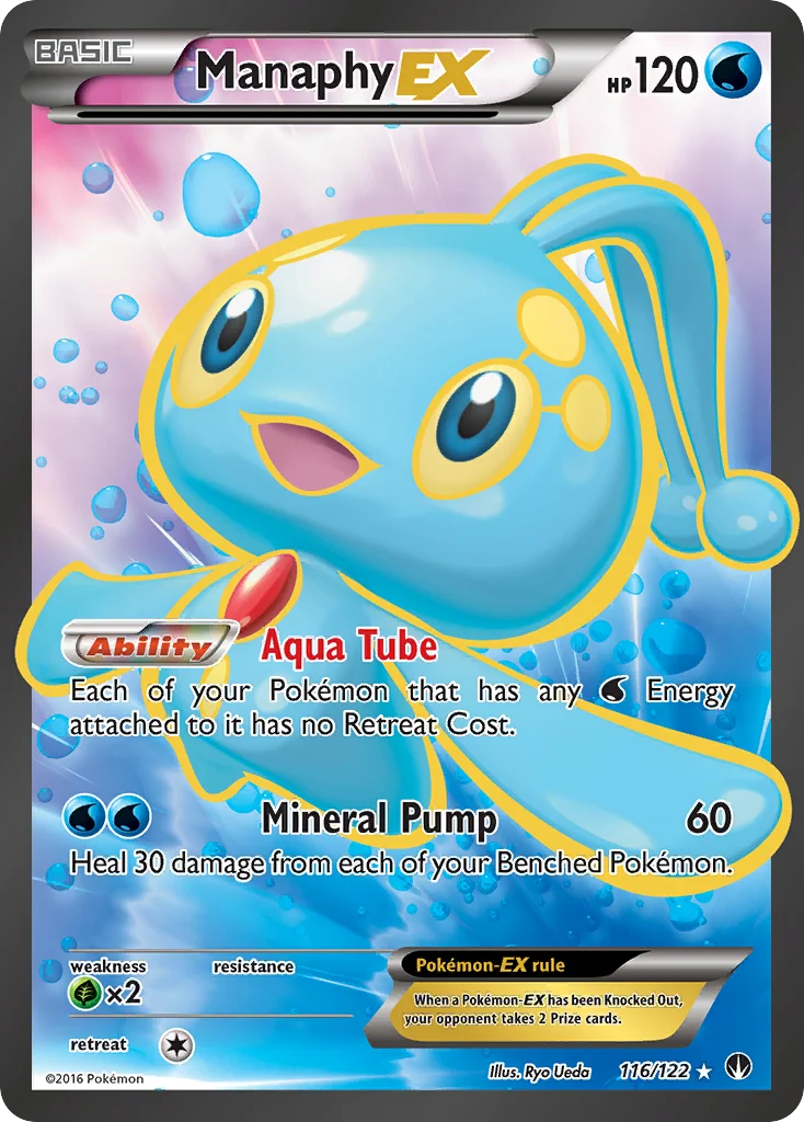 Manaphy-EX Pokemon card