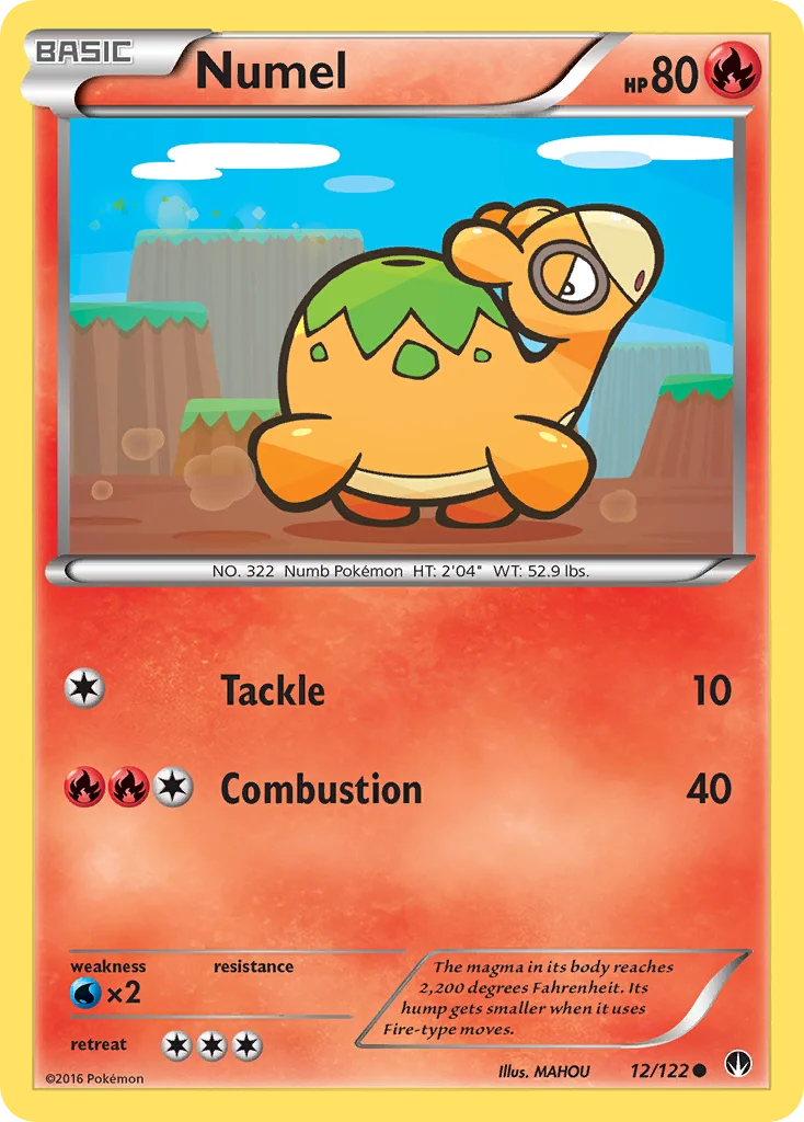 Numel Pokemon card