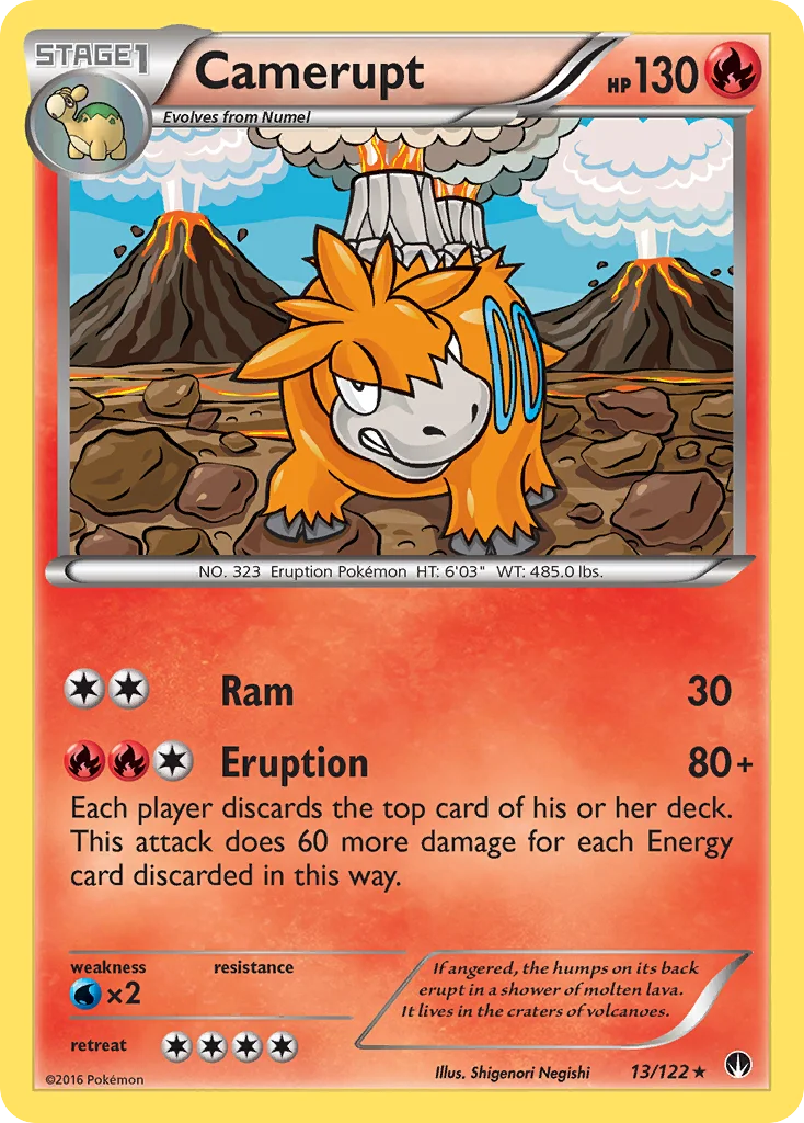Camerupt Pokemon card