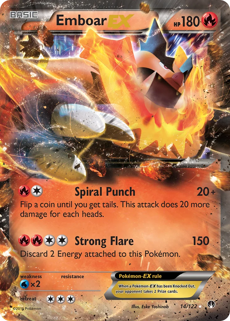 Emboar-EX Pokemon card