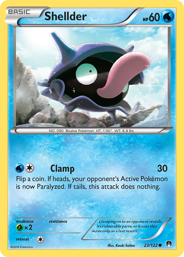 Shellder Pokemon card