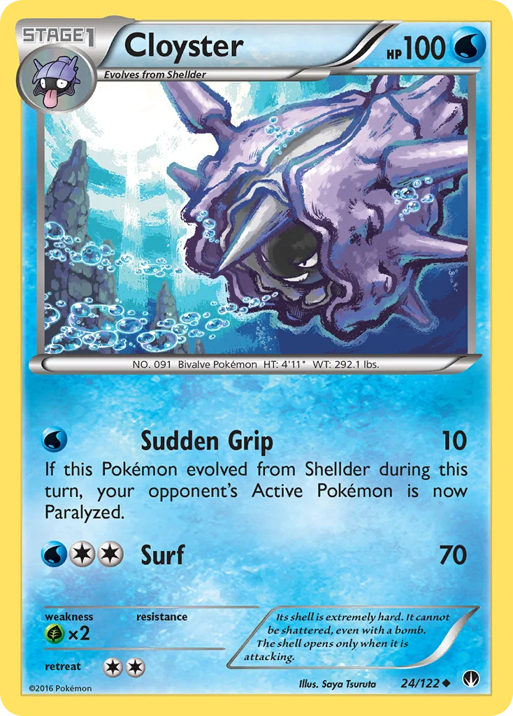 Cloyster Pokemon card