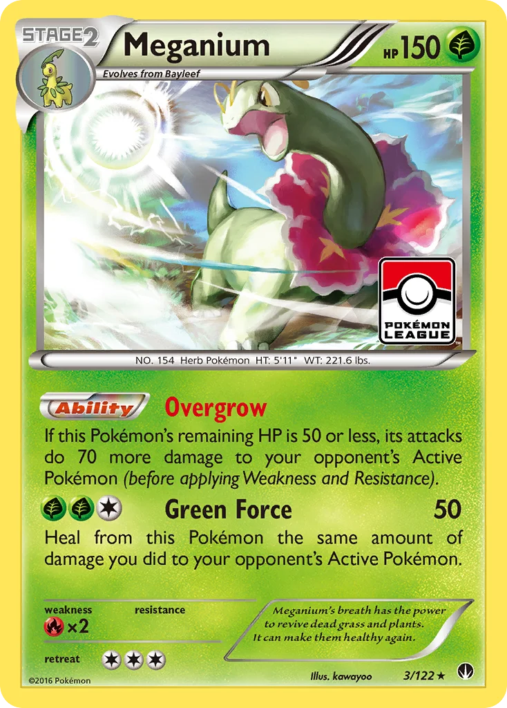 Meganium Pokemon card